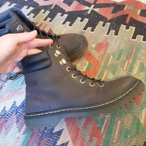 Dr. Martens Chunky Brown Leather Boot